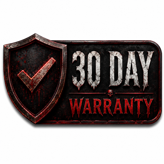Nightmare Frame 30-day warranty badge